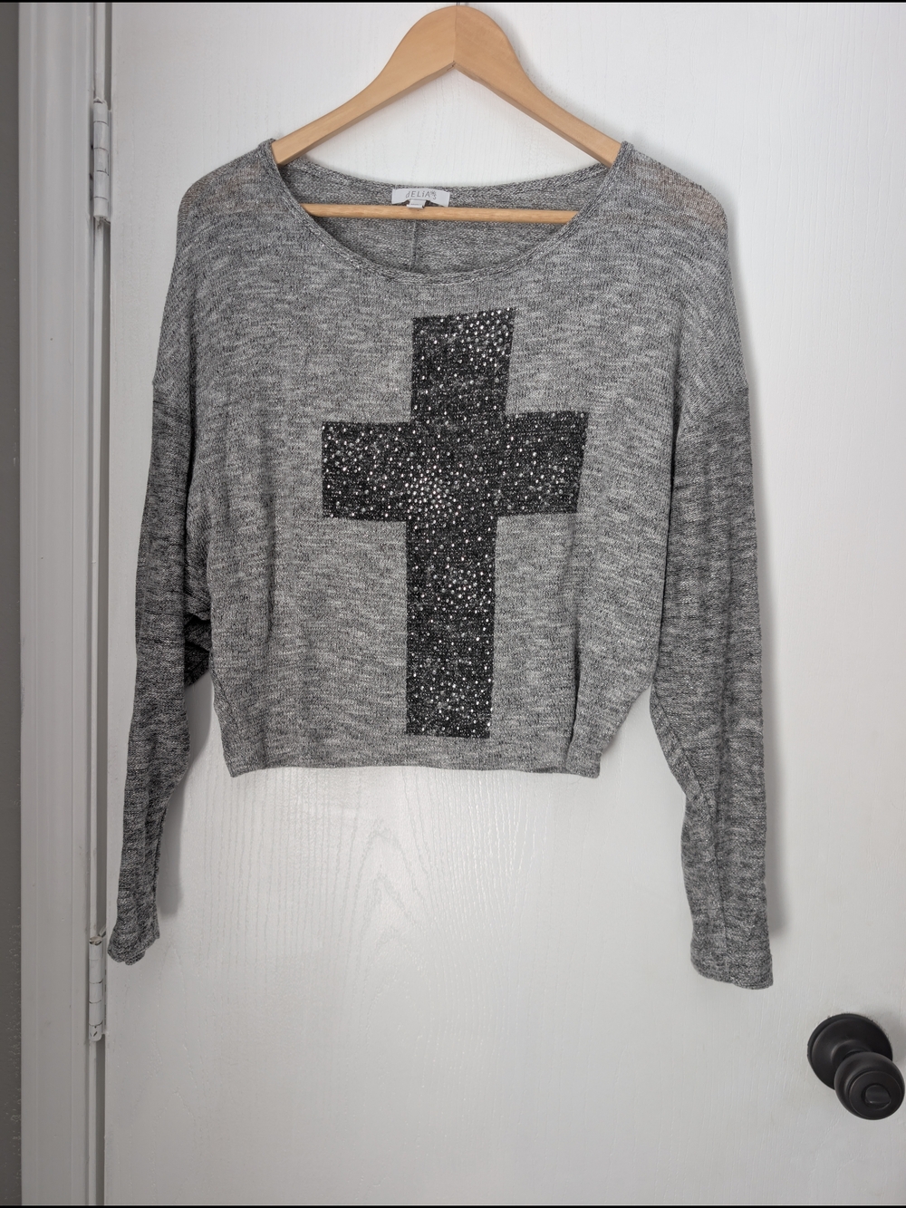 dELiA*s Heather Gray Knit Top